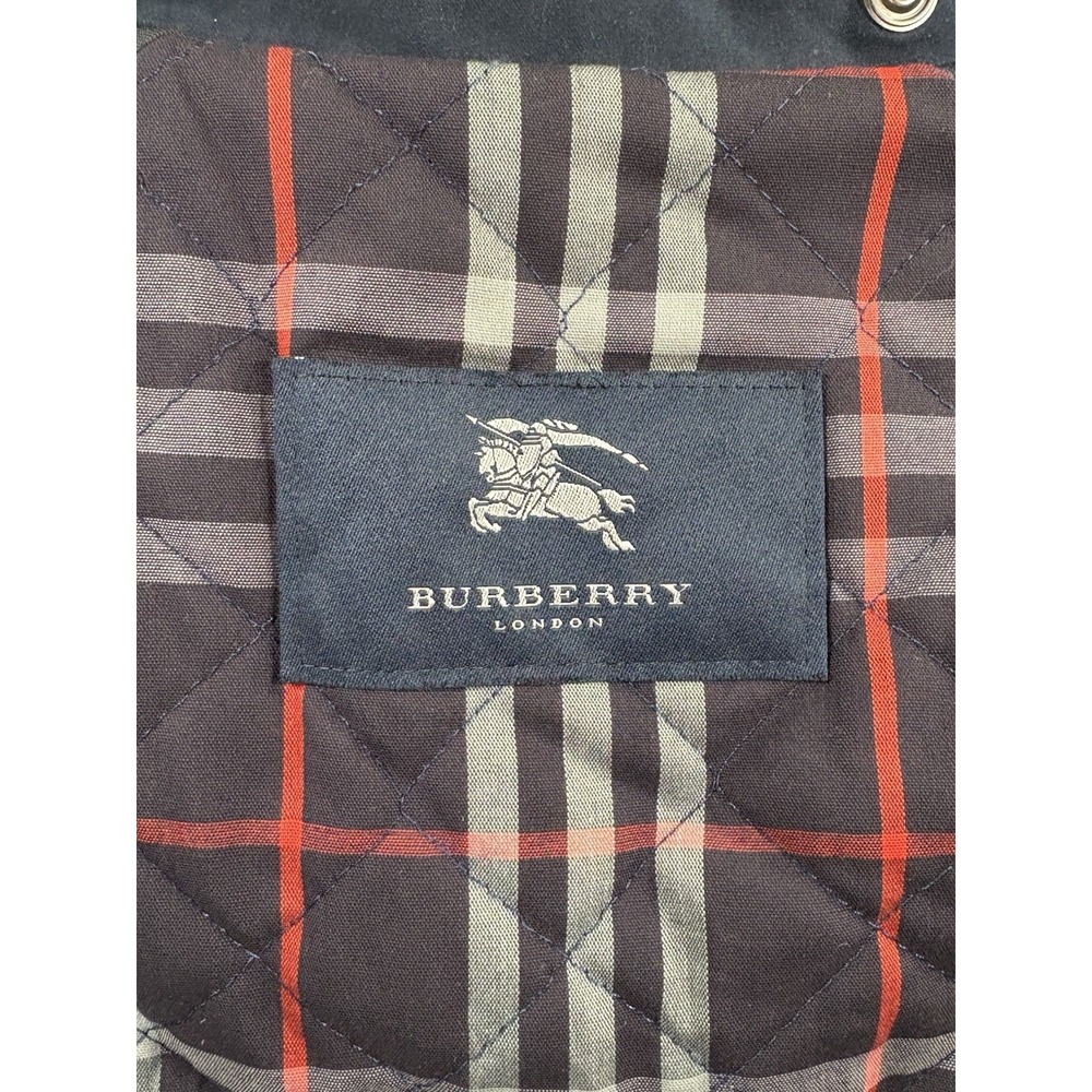 Burberry Men's Travis Car Jacket With Hood Navy Size L